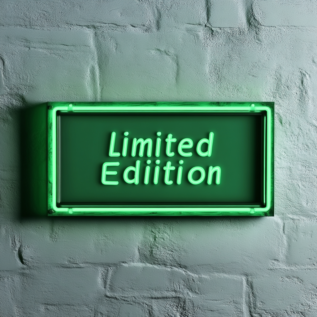 "Limited Edition" - Green Neon Sign, 18 Inches