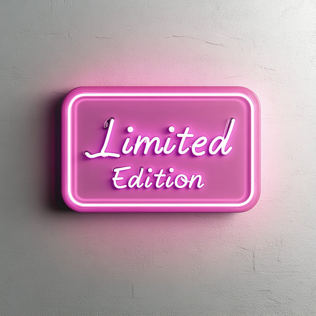 "Limited Edition" - Pink Neon Sign, 18 Inches