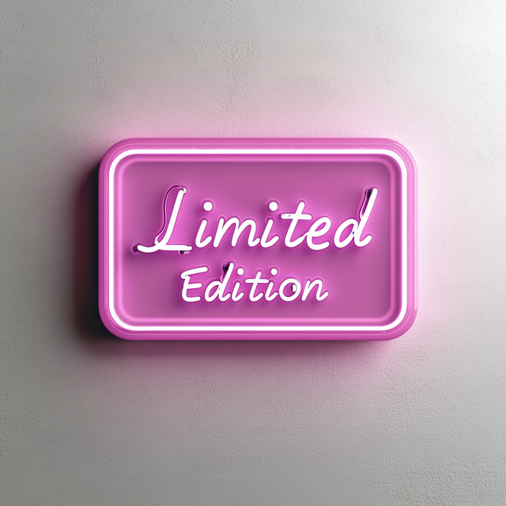 "Limited Edition" - Pink Neon Sign, 18 Inches
