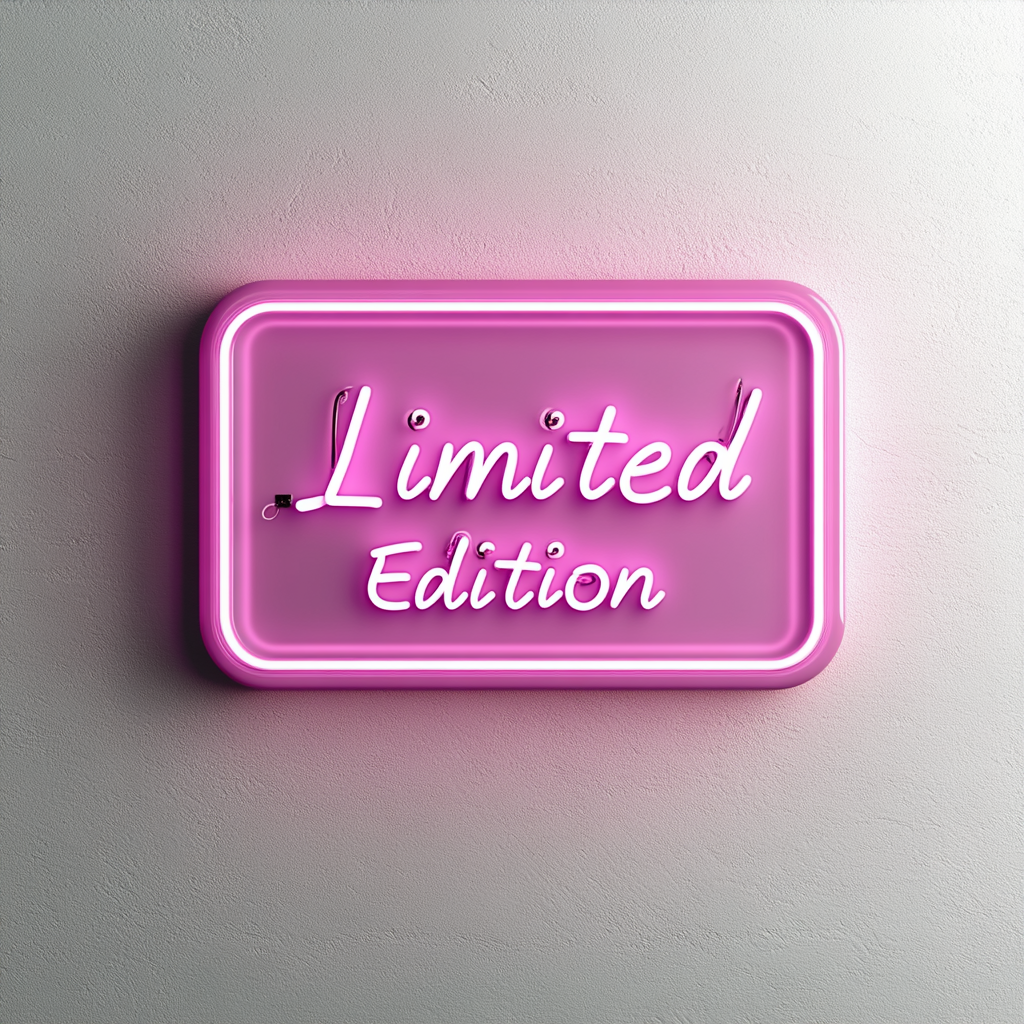 "Limited Edition" - Pink Neon Sign, 18 Inches