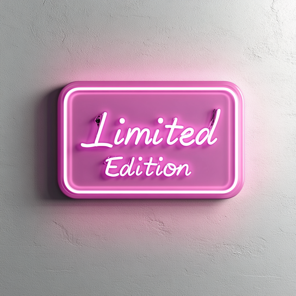 "Limited Edition" - Pink Neon Sign, 18 Inches