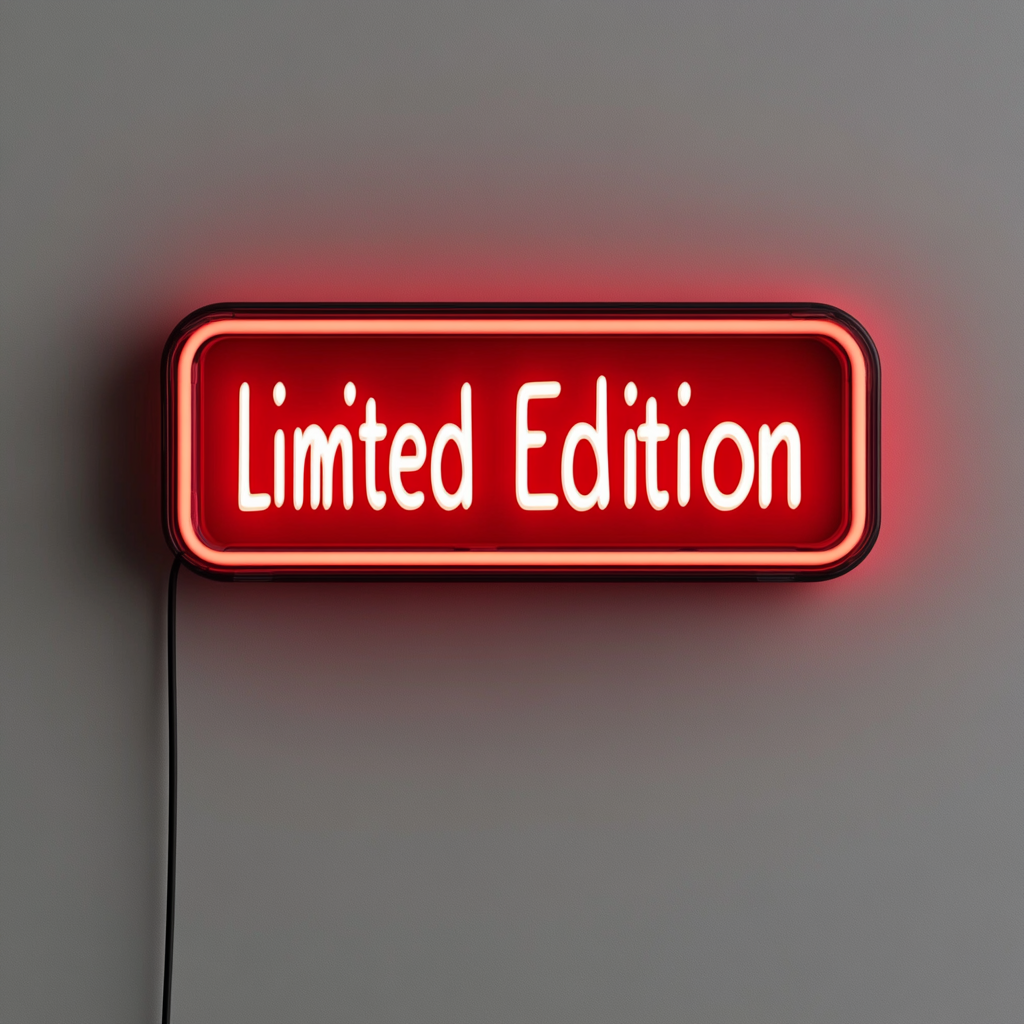 "Limited Edition" - Red Neon Sign, 18 Inches