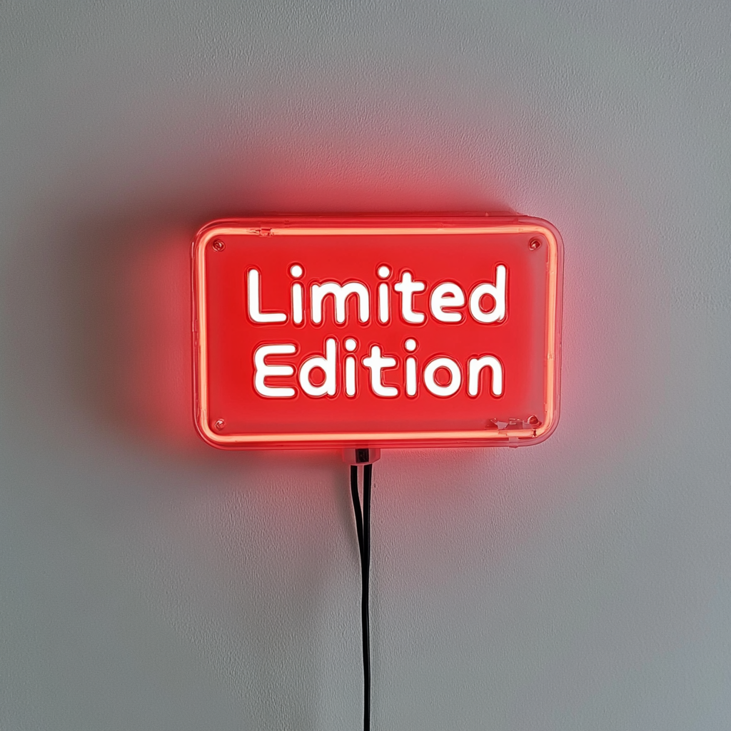 "Limited Edition" - Red Neon Sign, 18 Inches