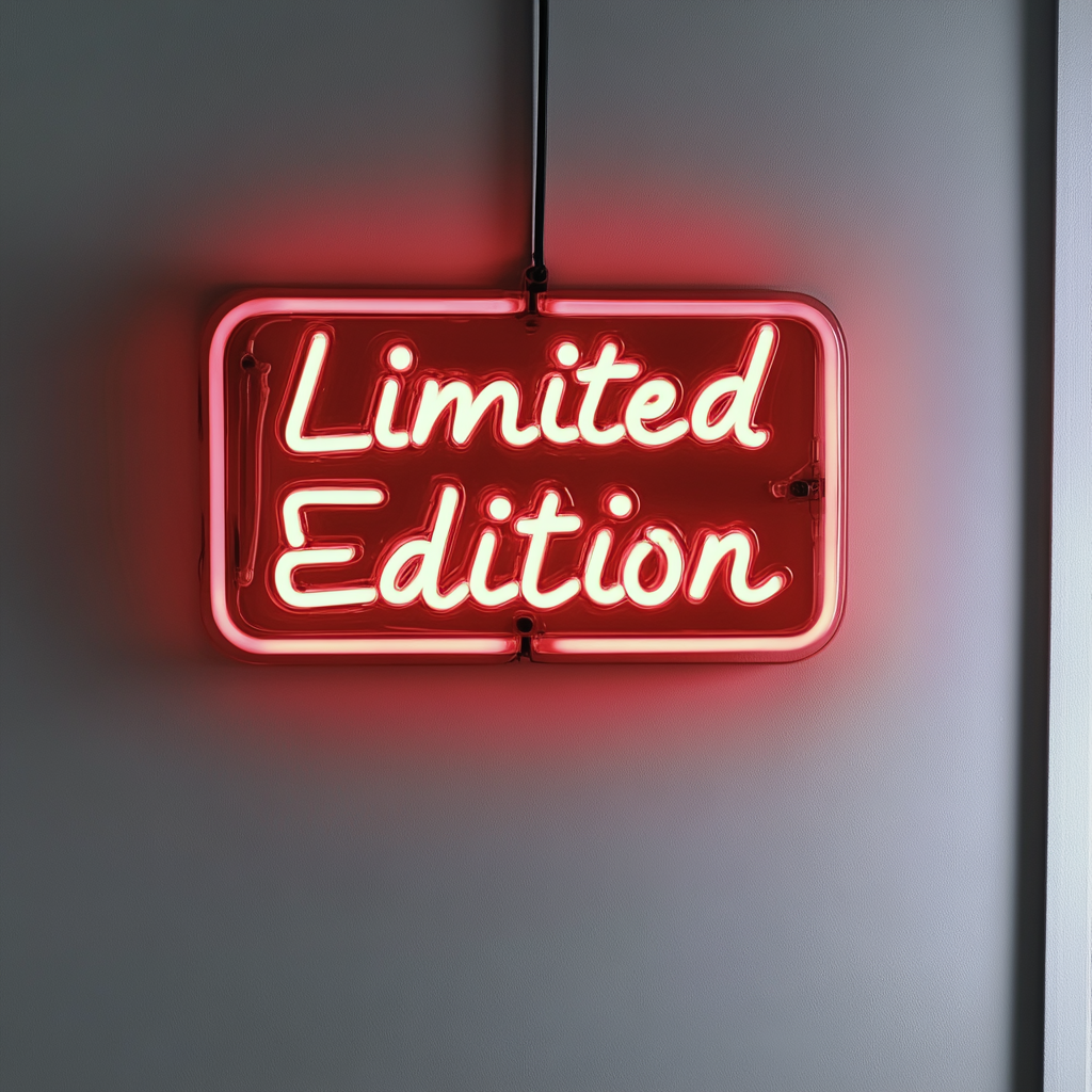 "Limited Edition" - Red Neon Sign, 18 Inches