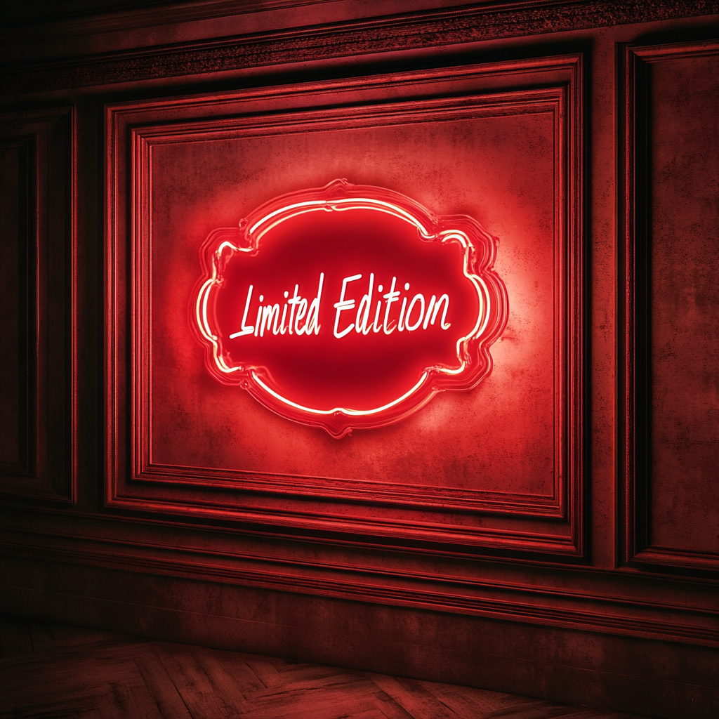 "Limited Edition" - Red Neon Sign, 18 Inches