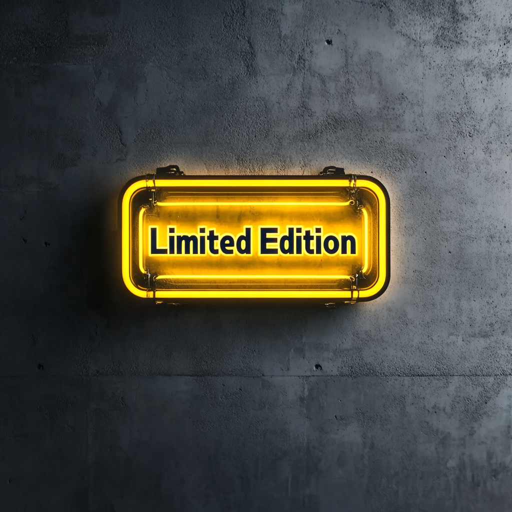 "Limited Edition" - Yellow Neon Sign, 18 Inches