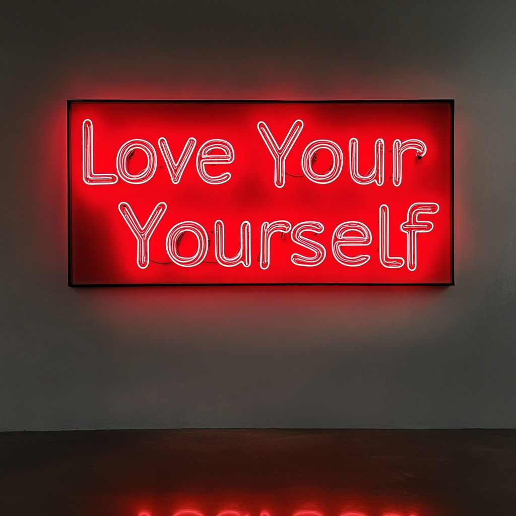 Love Yourself - Red Neon Sign, 18 Inches