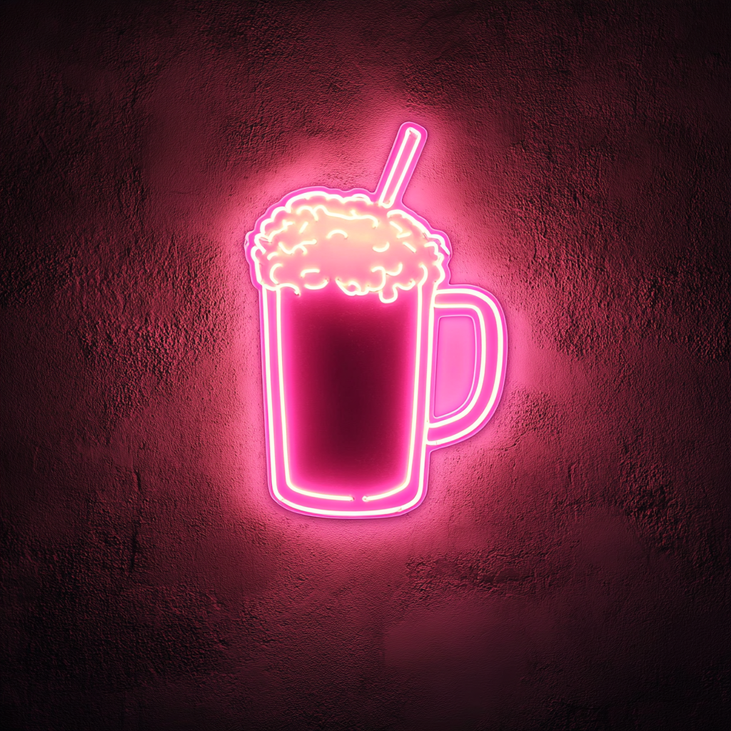 Mug of Root Beer - Pink Neon Sign, 24 Inches