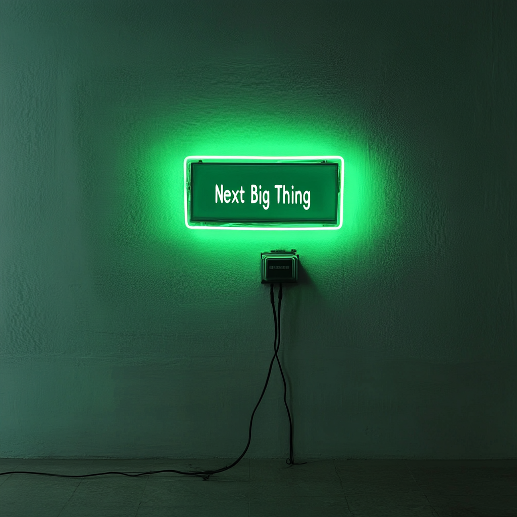 "Next Big Thing" - Green Neon Sign, 24 Inches