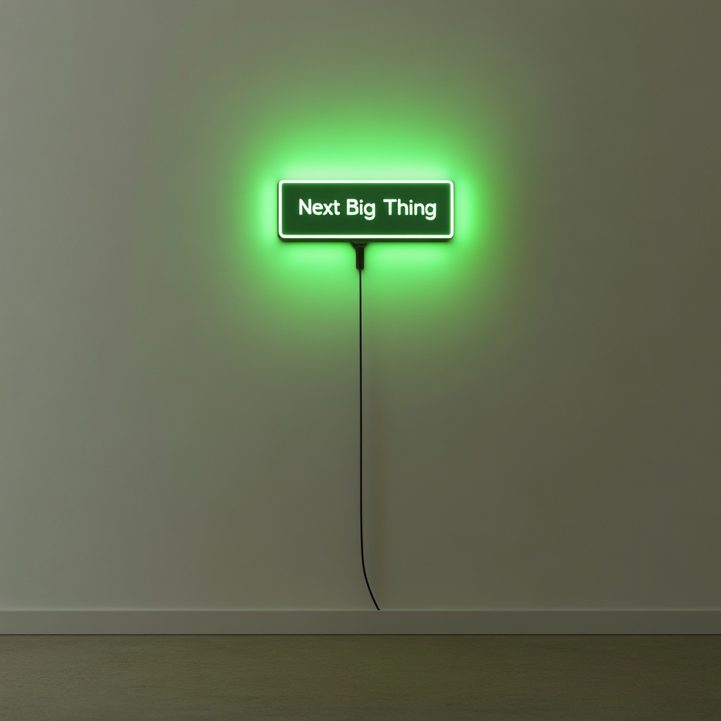 "Next Big Thing" - Green Neon Sign, 24 Inches