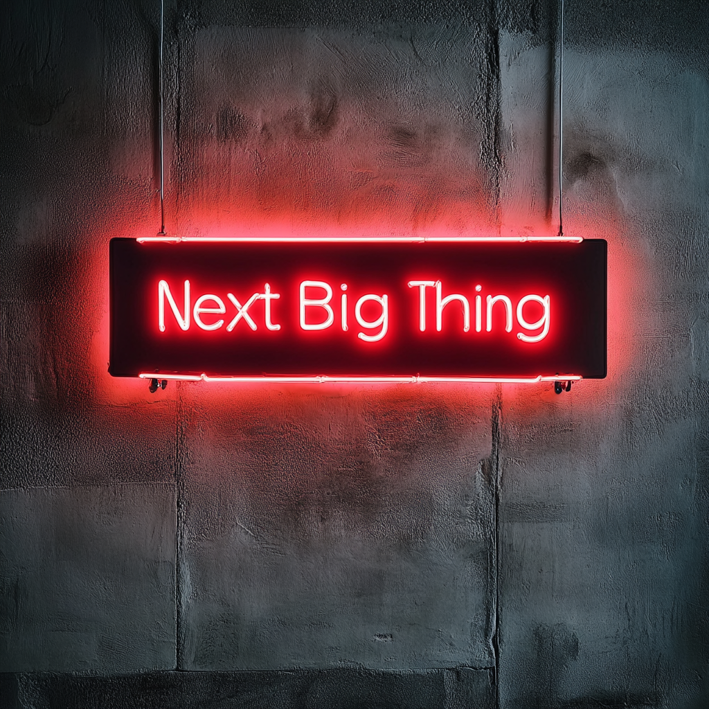 "Next Big Thing" - Red Neon Sign, 24 Inches