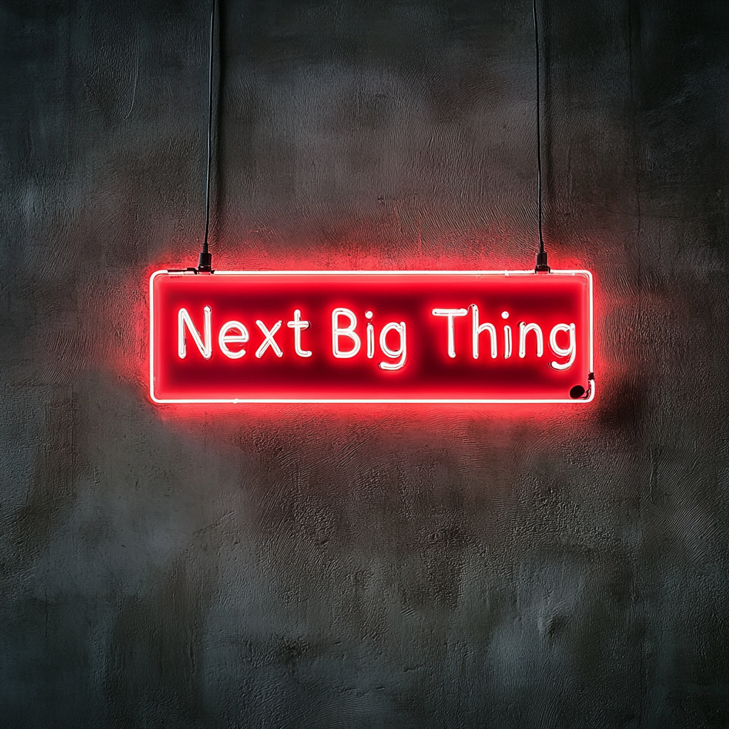 "Next Big Thing" - Red Neon Sign, 24 Inches
