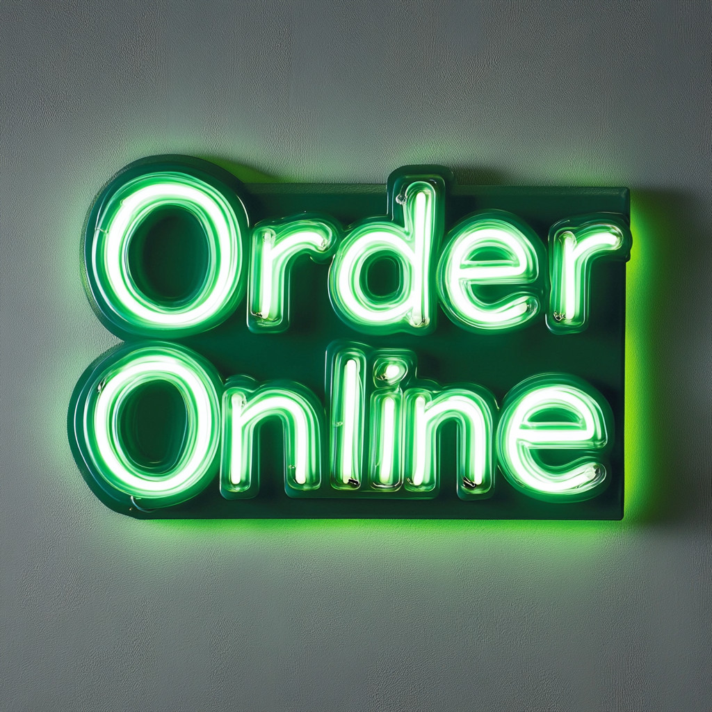Order Online - Green Neon Sign, 24 Inches