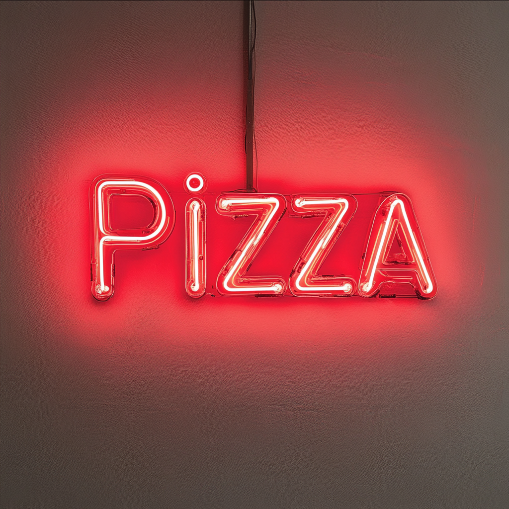 Pizza - Red Neon Sign, 24 Inches