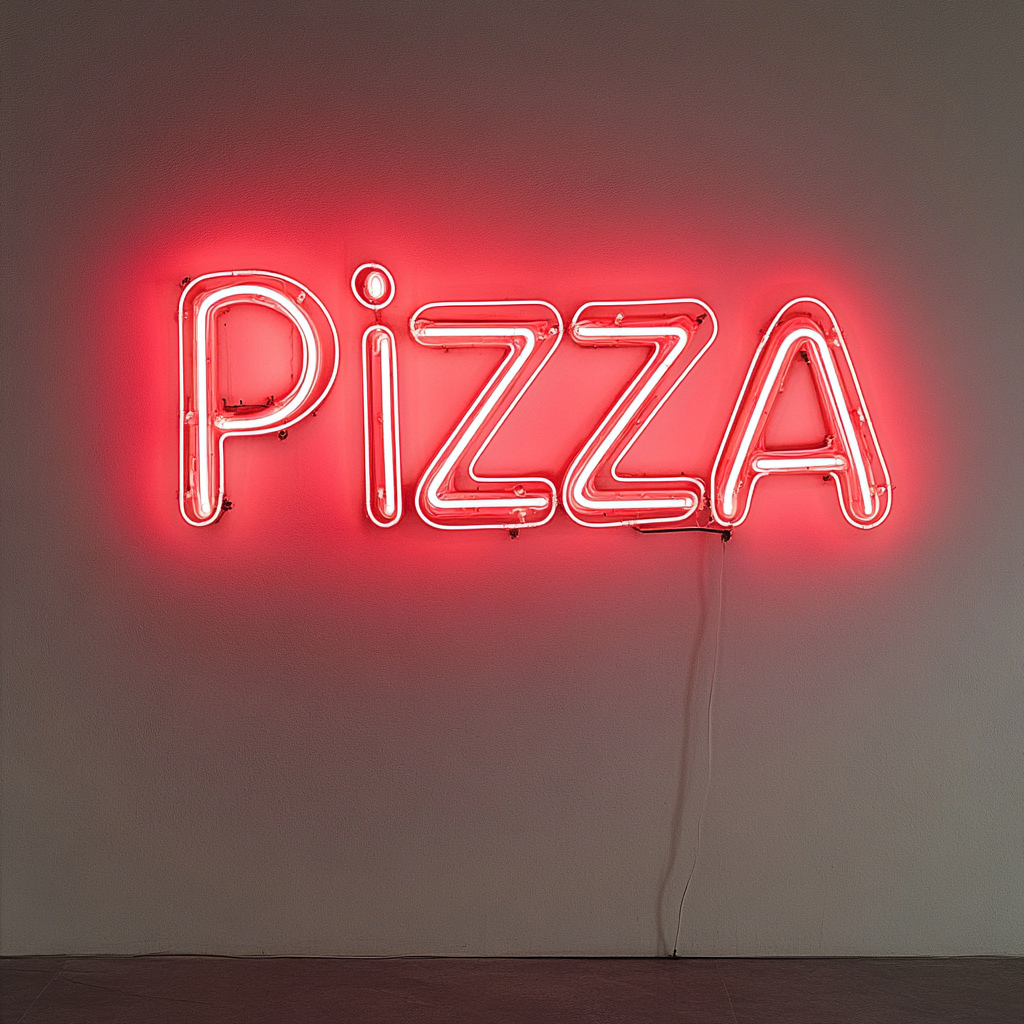Pizza - Red Neon Sign, 18 Inches