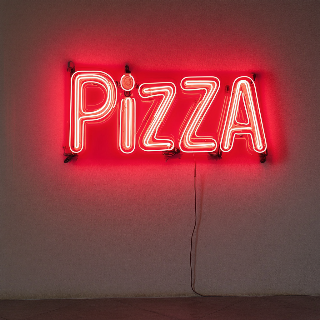 Pizza - Red Neon Sign, 24 Inches
