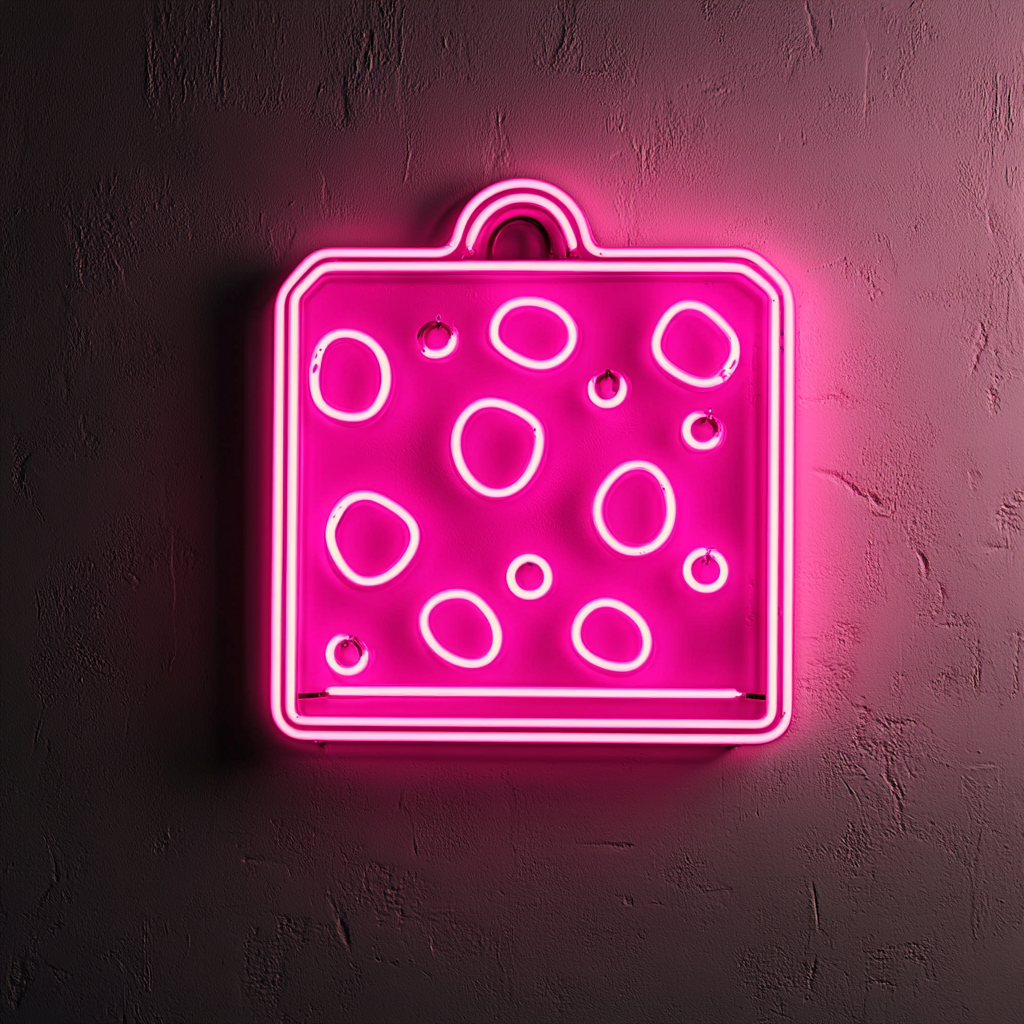 Pizza Box - Pink Neon Sign, 24 Inches