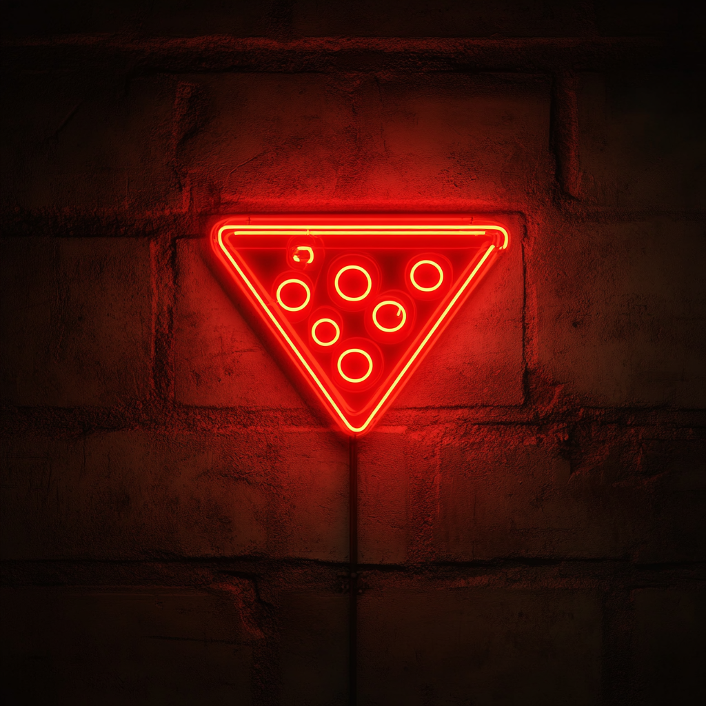 Pizza Box - Red Neon Sign, 24 Inches