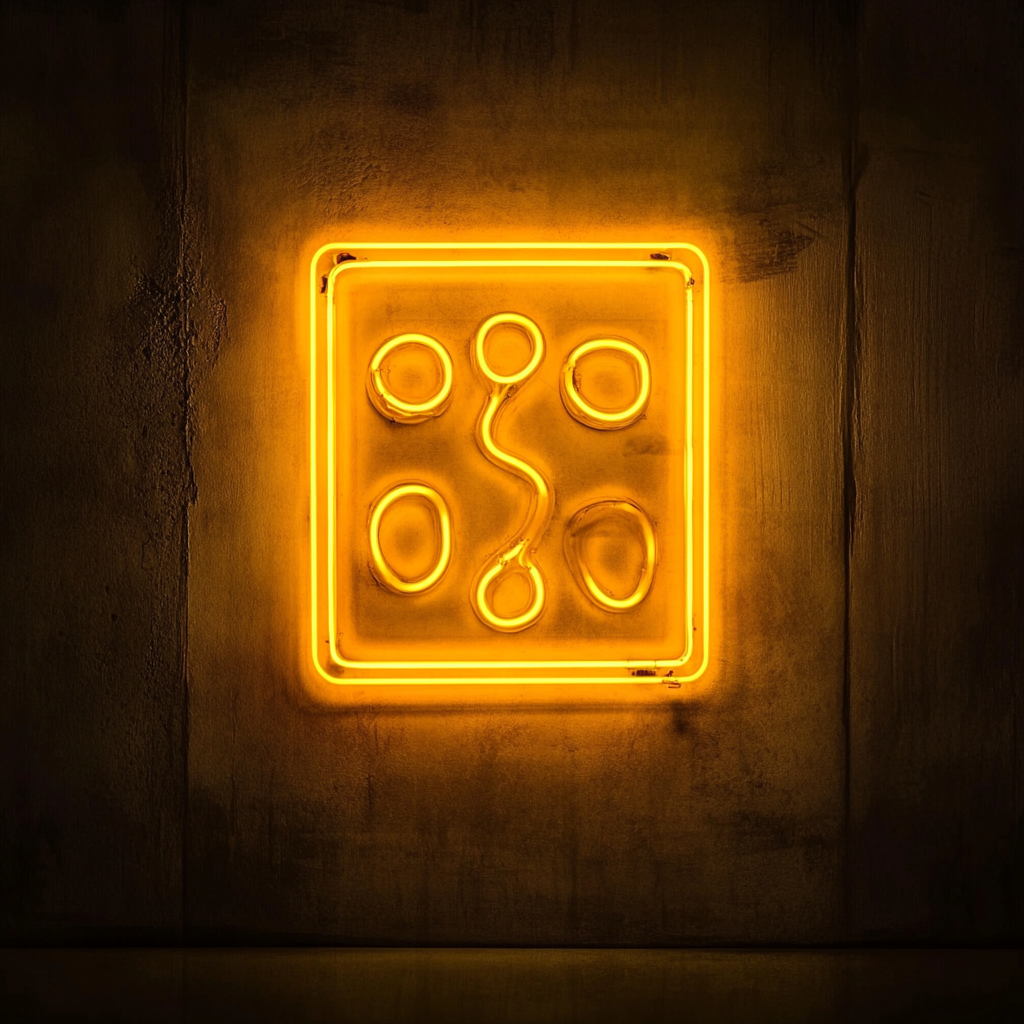 Pizza Box - Yellow Neon Sign, 24 Inches