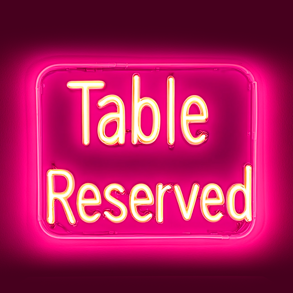 "Please Seat Yourself" - Pink Neon Sign, 24 Inches