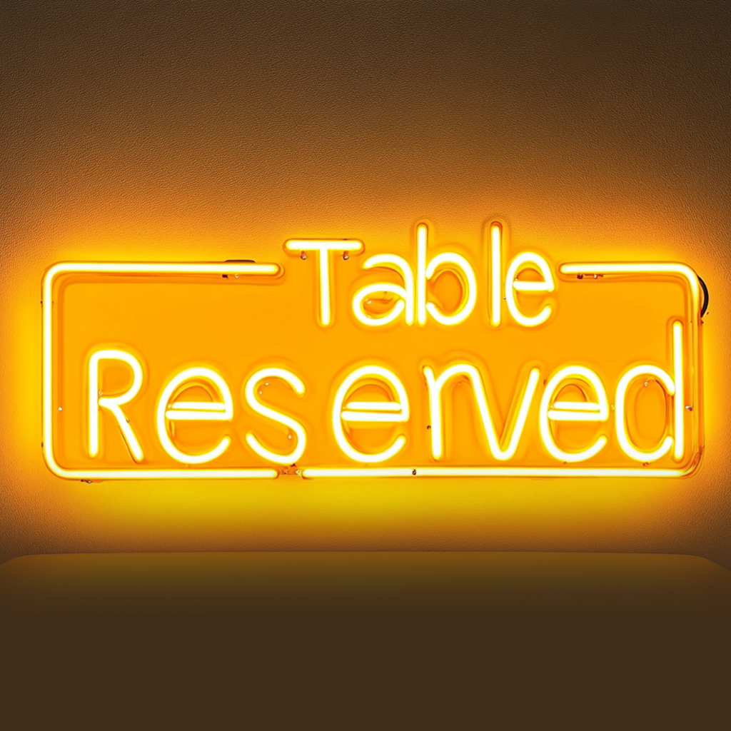 "Please Seat Yourself" - Yellow Neon Sign, 24 Inches