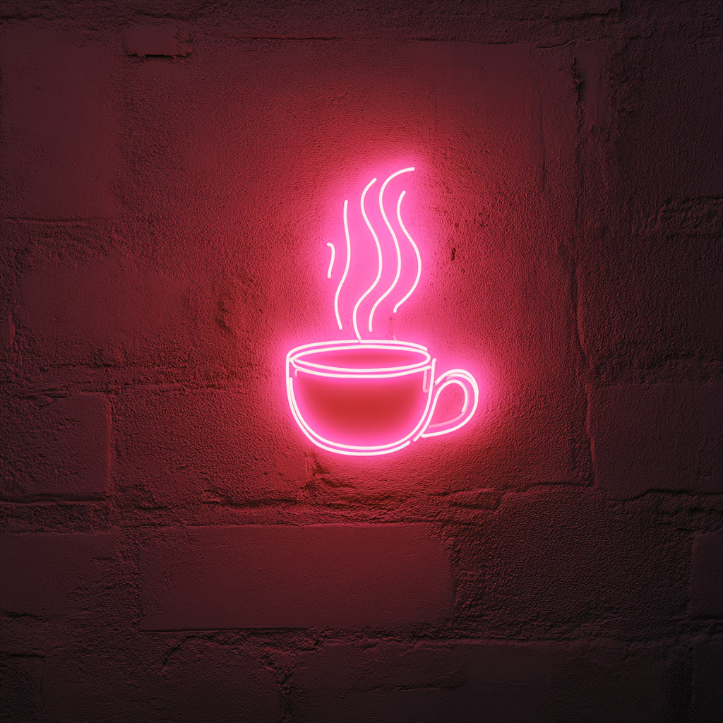 Roasting Marshmallow - Pink Neon Sign, 24 Inches