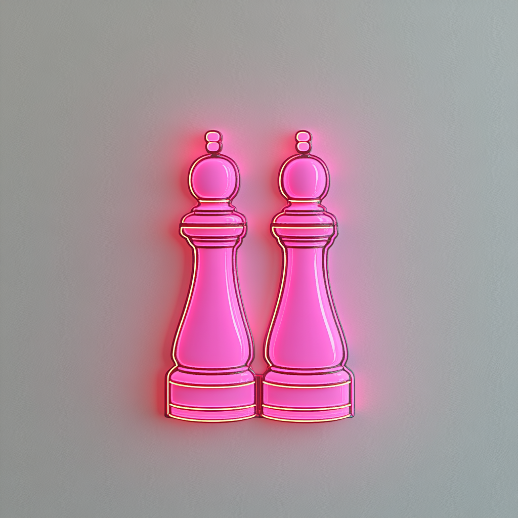 Salt and Pepper Grinders - Pink Neon Sign, 18 Inches