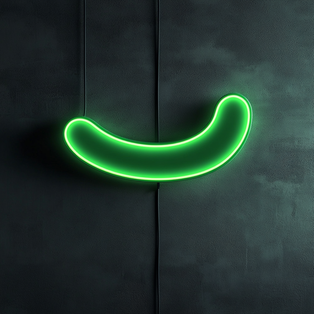 Sausage - Green Neon Sign, 18 Inches