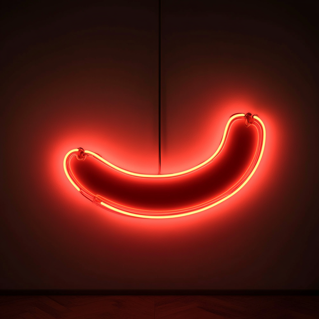 Sausage - Red Neon Sign, 24 Inches