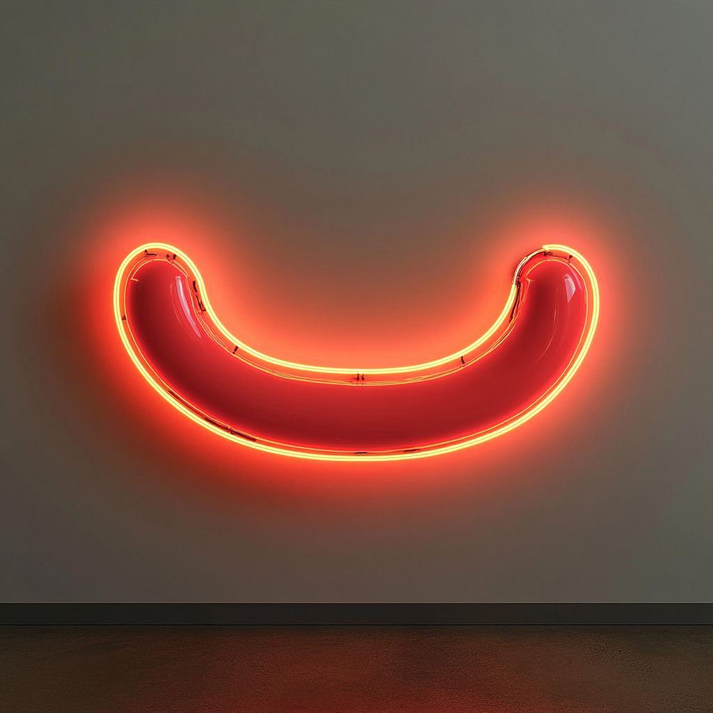 Sausage - Red Neon Sign, 24 Inches