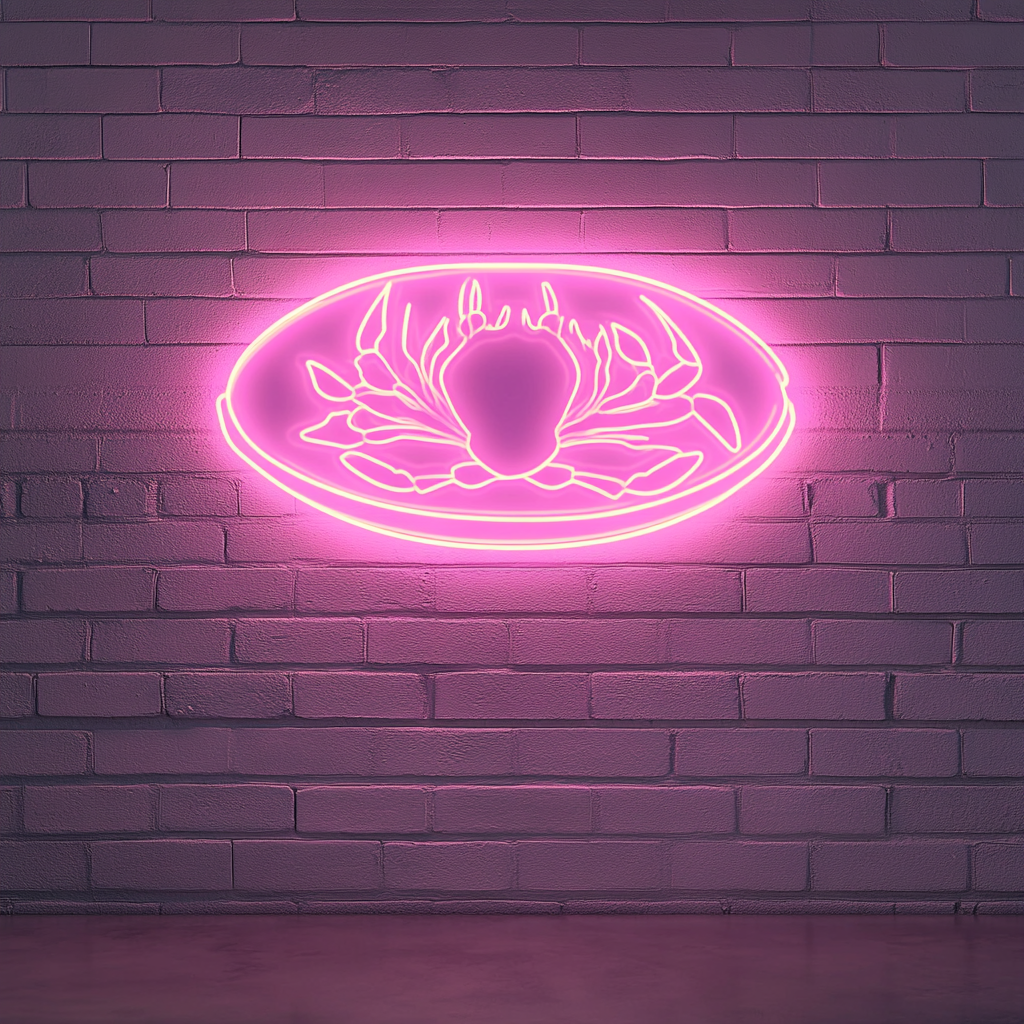 Seafood Platter - Pink Neon Sign, 24 Inches