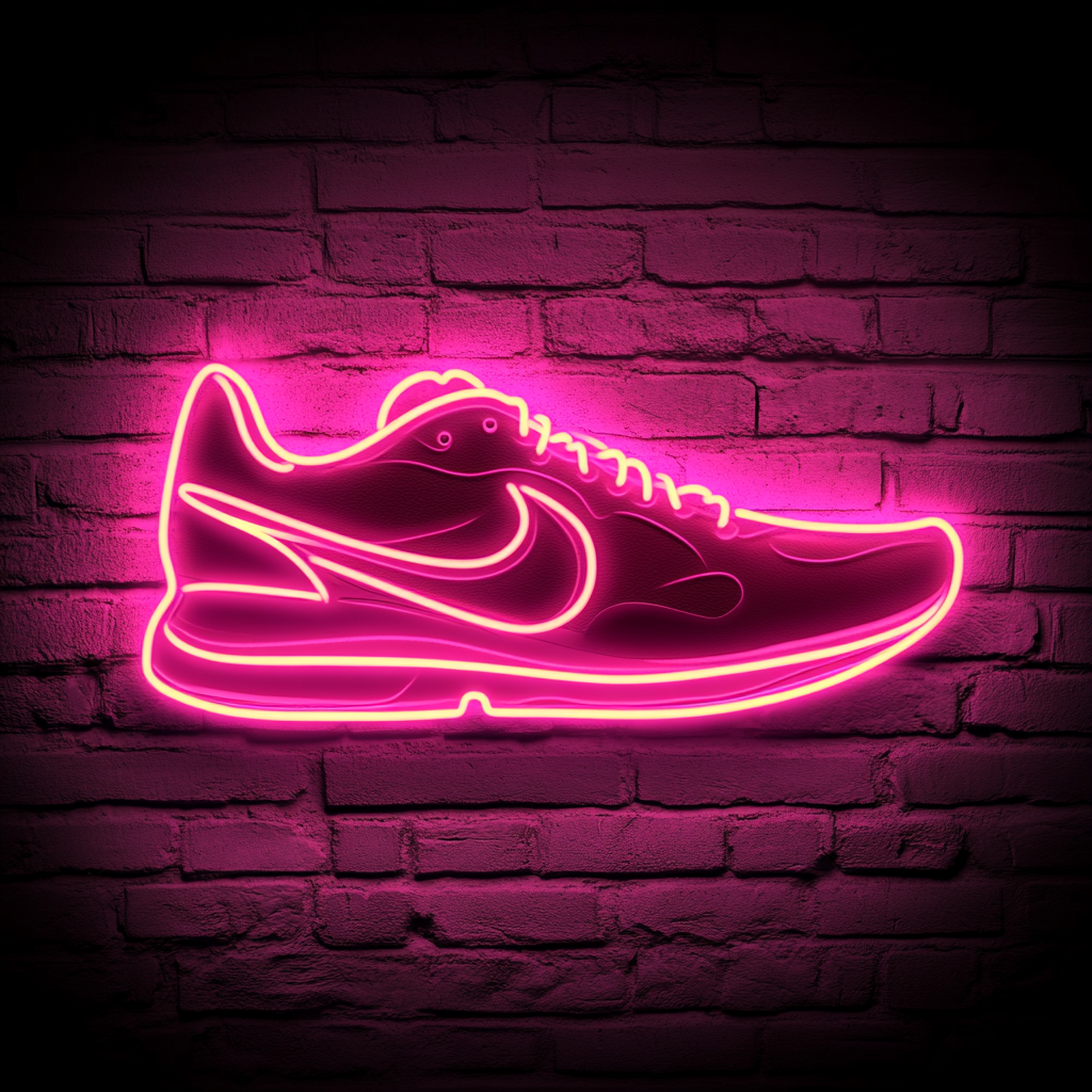 Shoes - Pink Neon Sign, 18 Inches