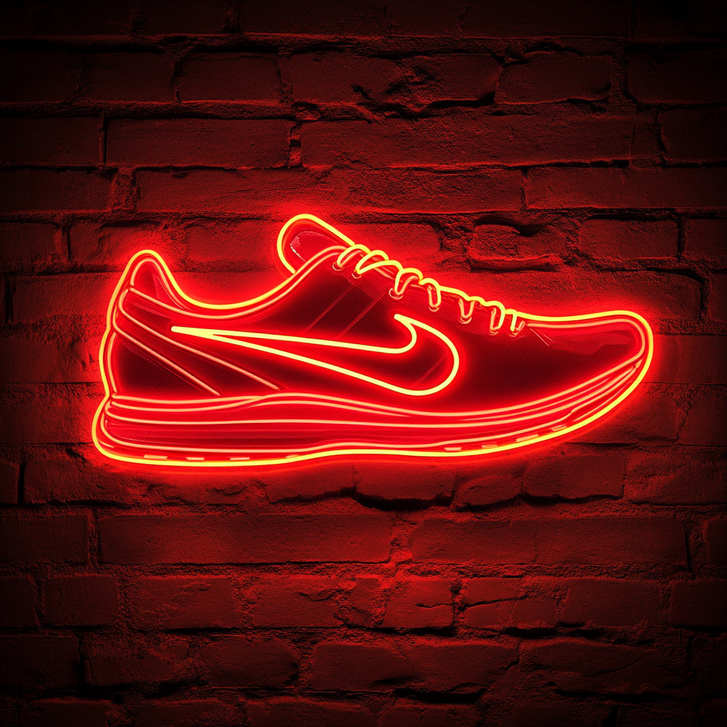 Shoes - Red Neon Sign, 18 Inches