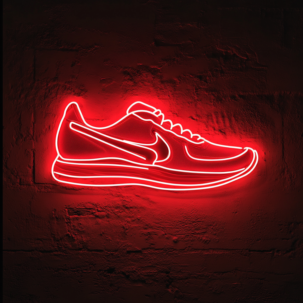 Shoes - Red Neon Sign, 18 Inches