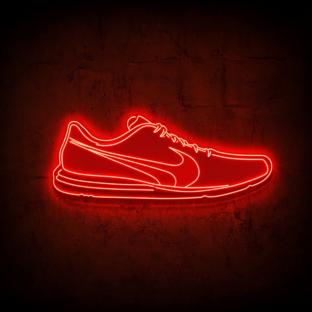 Shoes - Red Neon Sign, 18 Inches