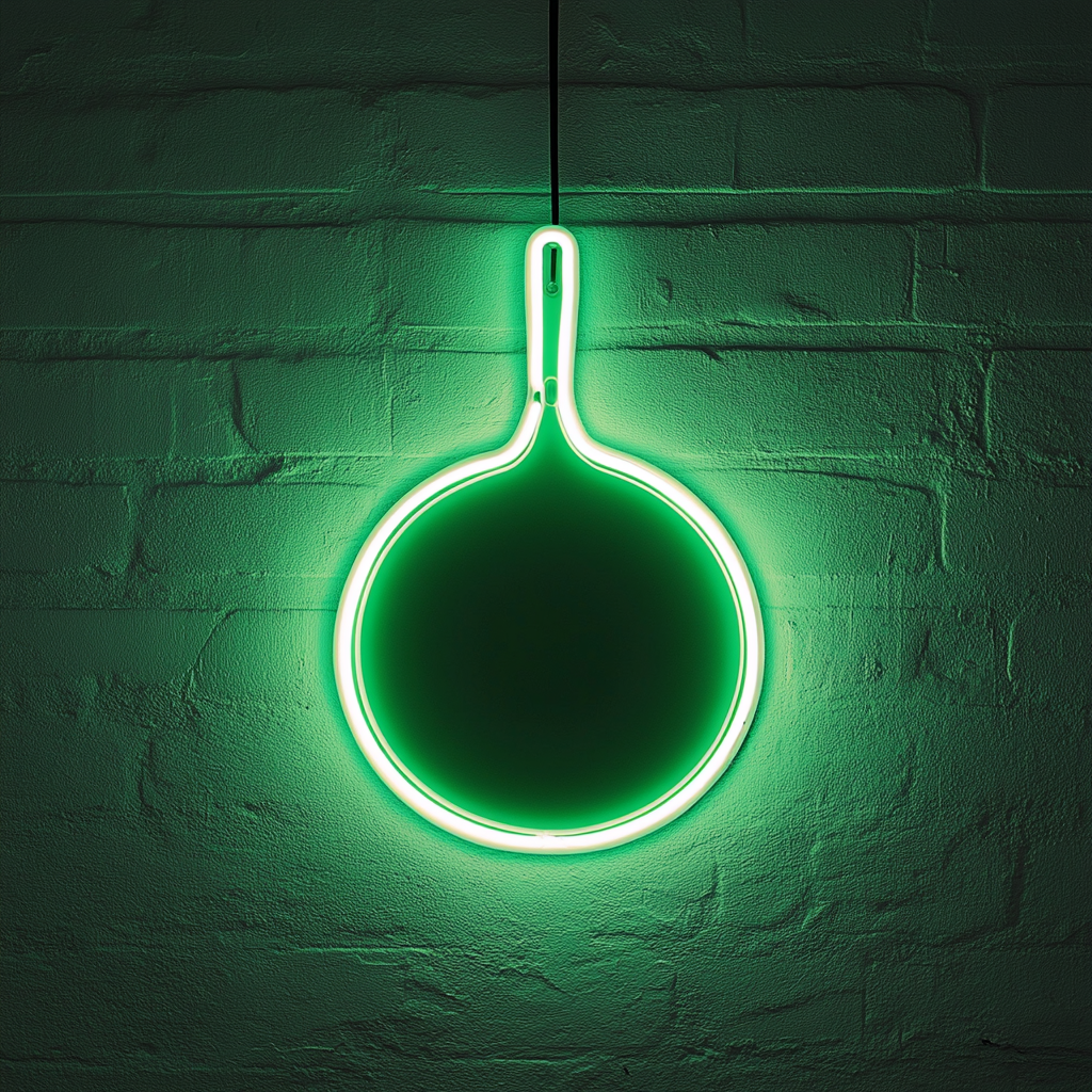 Skillet - Green Neon Sign, 24 Inches