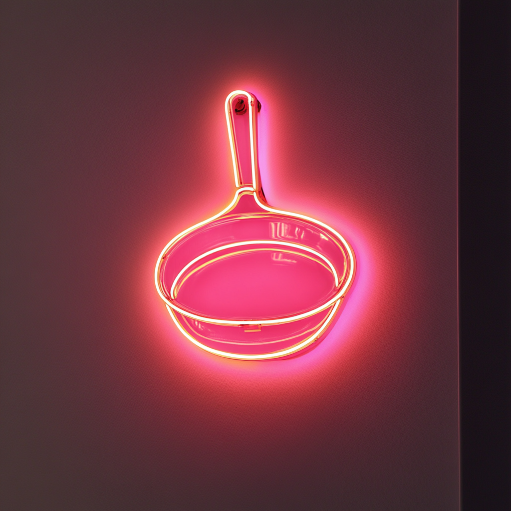 Skillet - Pink Neon Sign, 18 Inches