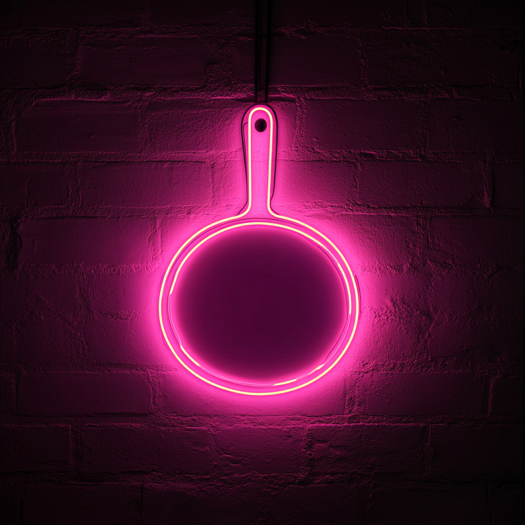 Skillet - Pink Neon Sign, 18 Inches