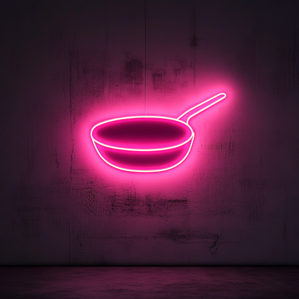 Skillet - Pink Neon Sign, 24 Inches