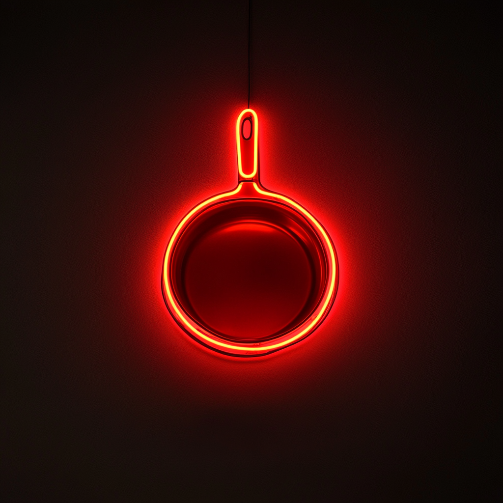 Skillet - Red Neon Sign, 18 Inches