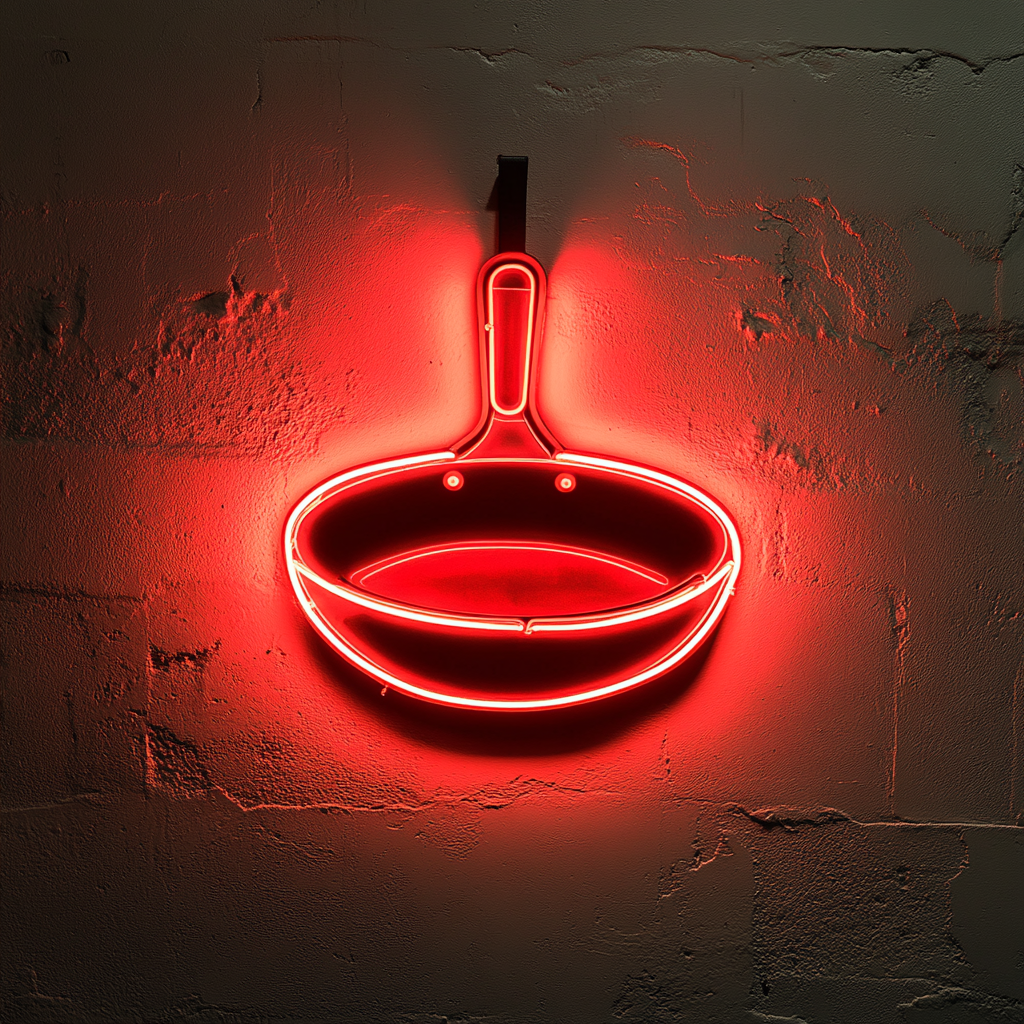 Skillet - Red Neon Sign, 24 Inches