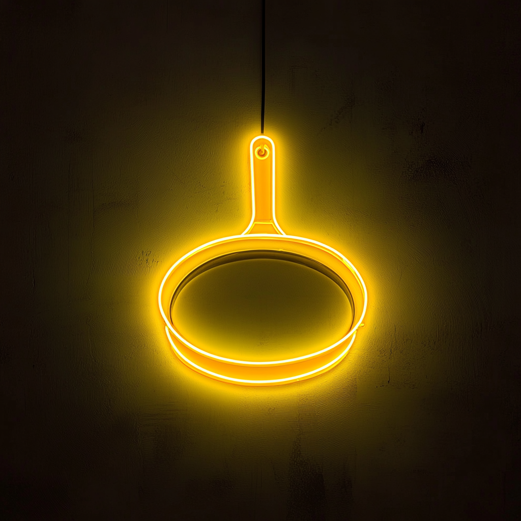 Skillet - Yellow Neon Sign, 24 Inches