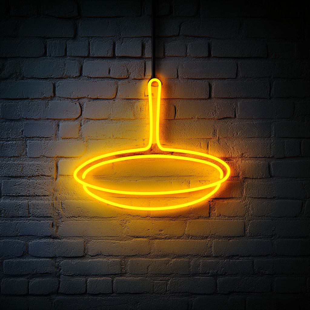 Skillet - Yellow Neon Sign, 18 Inches