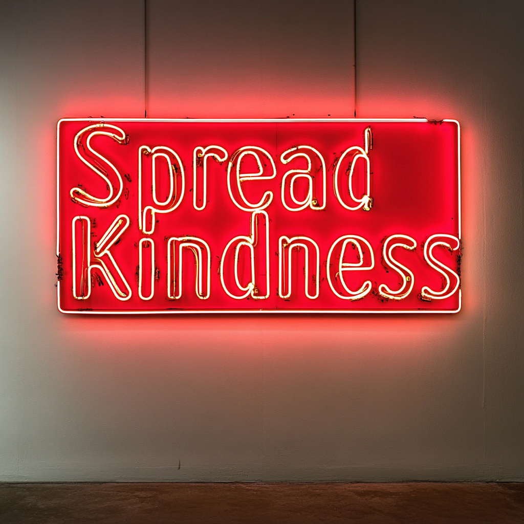 Spread Kindness - Red Neon Sign, 18 Inches