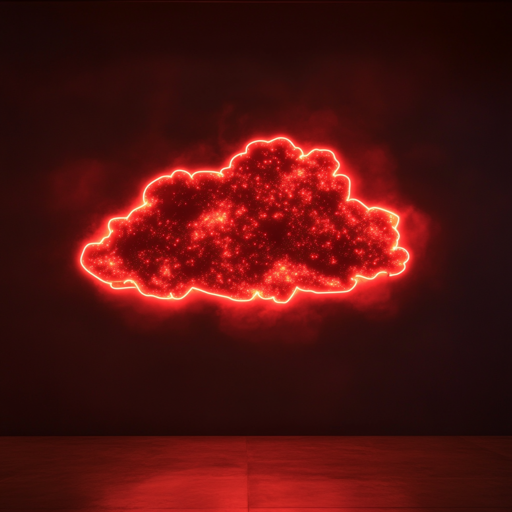 Starry Sky - Red Neon Sign, 18 Inches