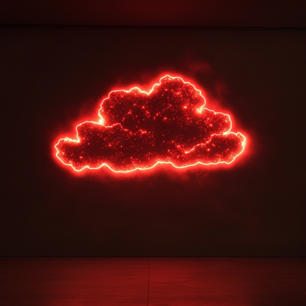 Starry Sky - Red Neon Sign, 24 Inches