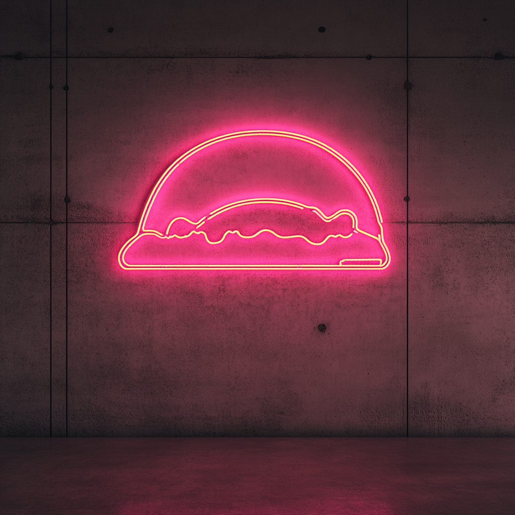 Street Taco Stand - Pink Neon Sign, 18 Inches