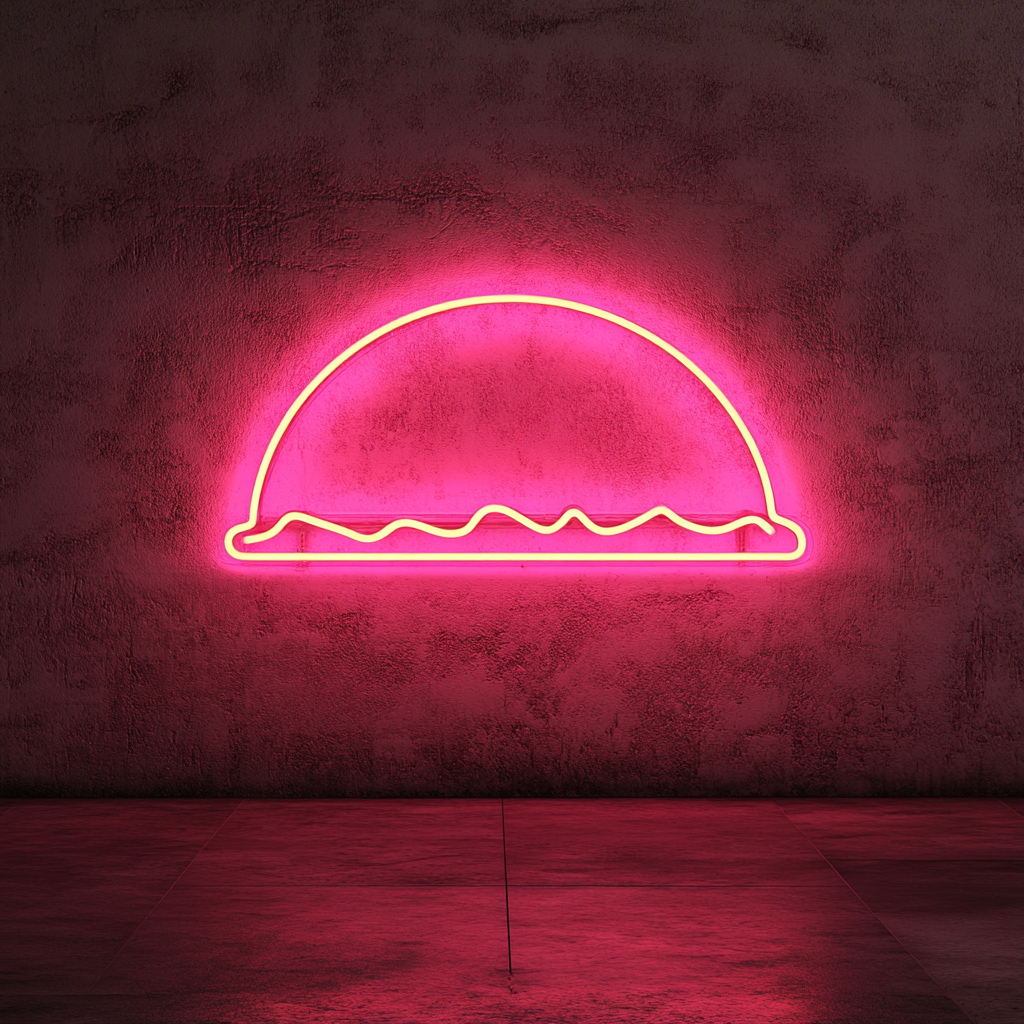 Street Taco Stand - Pink Neon Sign, 24 Inches