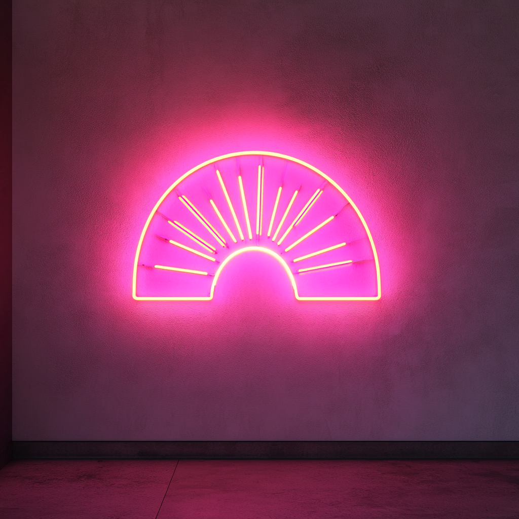 Sunrise - Pink Neon Sign, 24 Inches