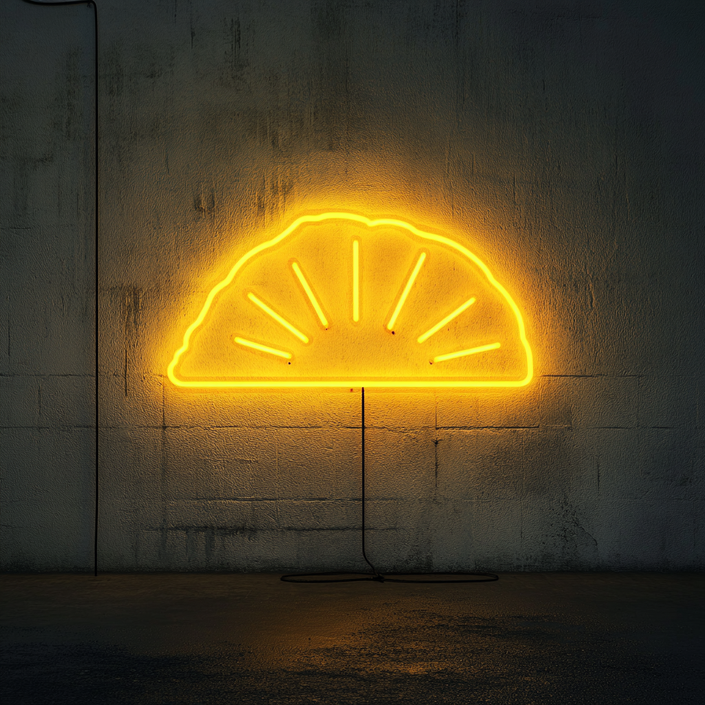Sunrise - Yellow Neon Sign, 24 Inches